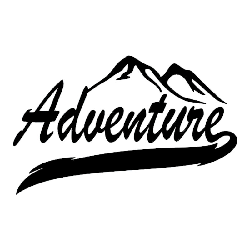 Outdoor Adventure Words - Adesivo de carro engraçado aventura acampamento