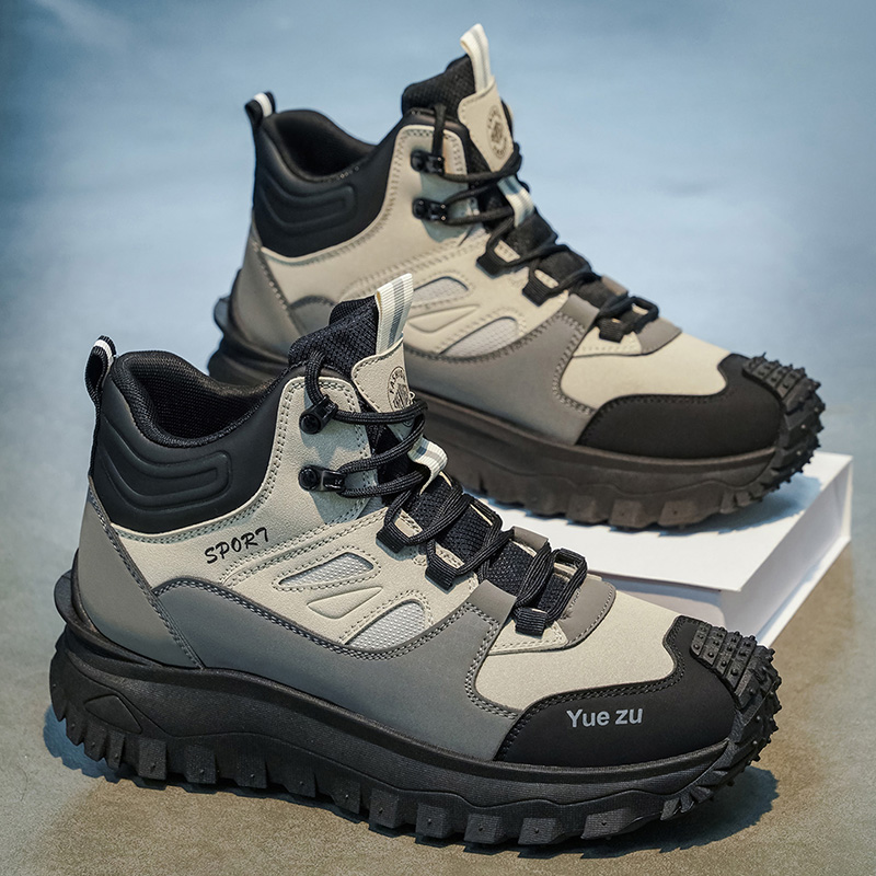 Outdoor Adventure Hiking - Botas masculinas de cano alto, com