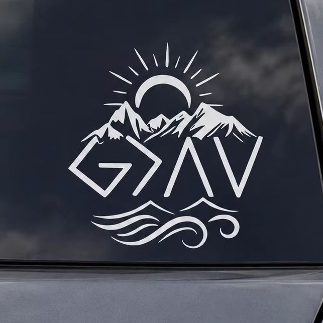 Outdoor Adventure Words - Adesivos de Vinil Impermeáveis para Carros