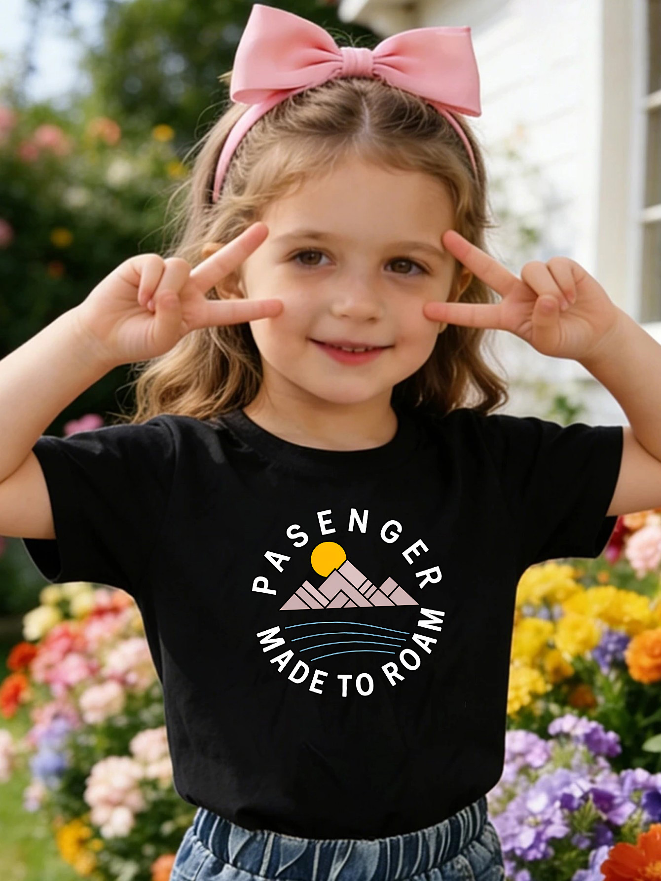 Outdoor Adventure Girls - Camiseta Infantil com Estampa de Aventura