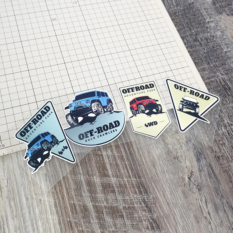 Outdoor Adventure Words - Adesivo de motocicleta para exterior 4wd