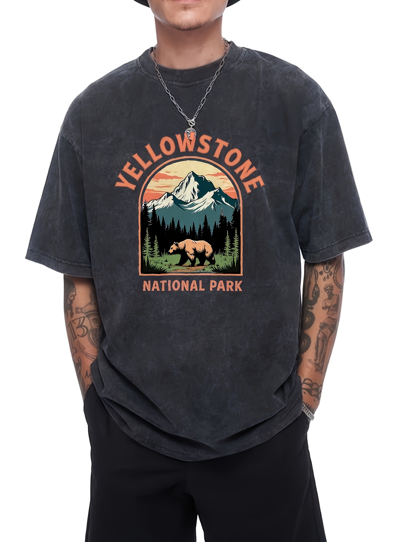 Outdoor Adventure Enthusiast - Camiseta Vintage do Parque Nacional Yellowstone