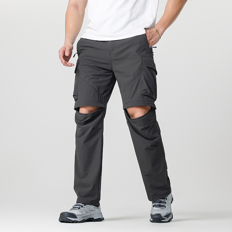 Outdoor Adventure Hiking - Calça conversível de caminhada cargo masculina,