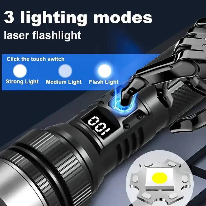 Lanterna LED Poderosa de 90000 - Outdoor Adventure Hiking avaliação e preço