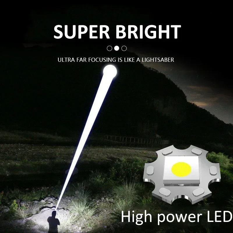 Lanterna LED Poderosa de 90000 - Outdoor Adventure Hiking avaliação e preço