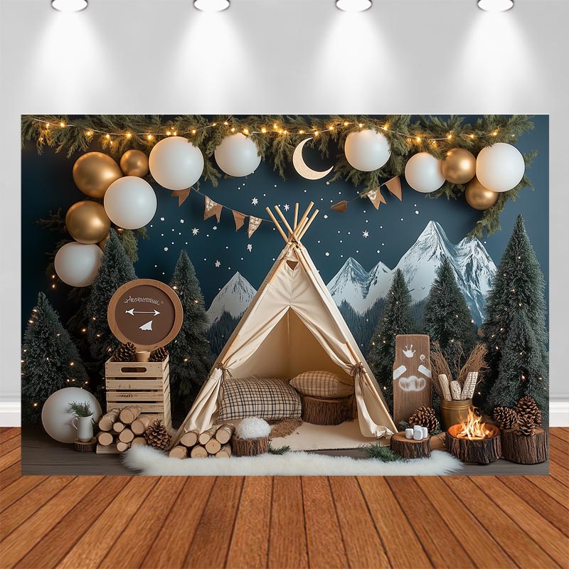 Fundo Fotográfico Noturno LS p - Outdoor Adventure Background avaliação e preço