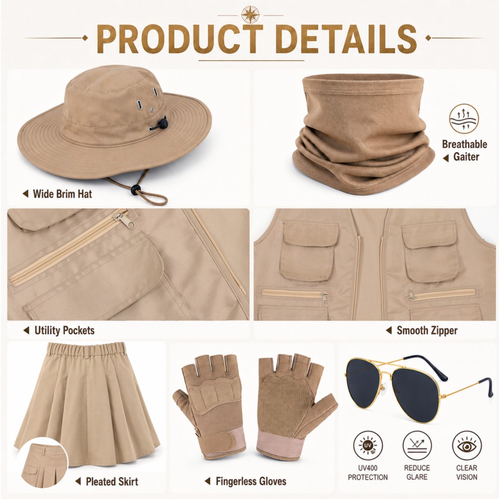 Roupas de Explorador ao Ar Liv - Outdoor Adventure Hiking avaliação e preço