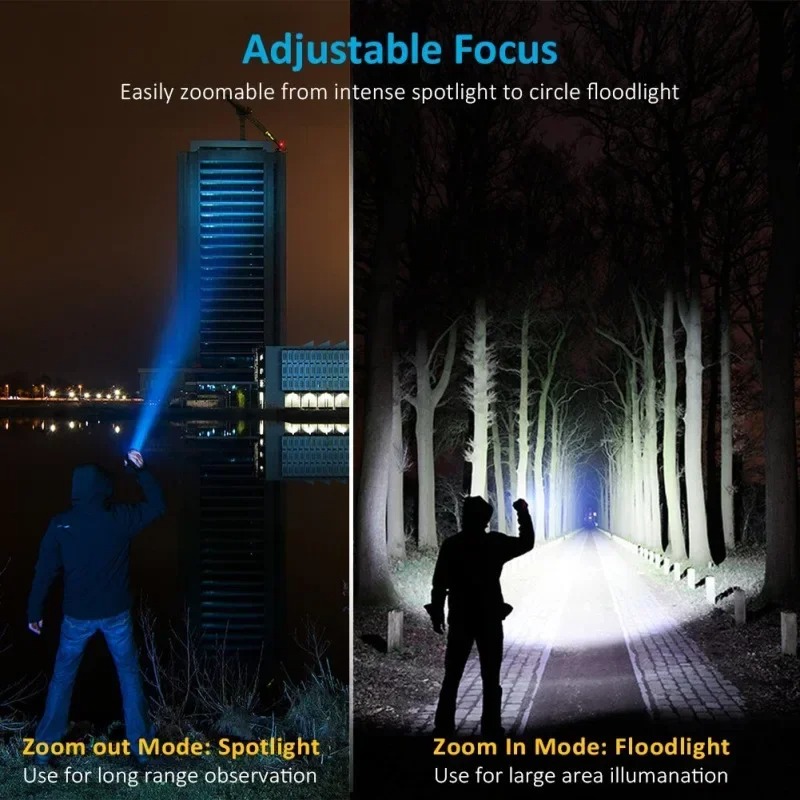 Lanterna LED T6 Recarregável,  - Outdoor Adventure Hiking avaliação e preço